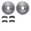6302-76057 Brake Rotors with 3000-Series Ceramic Brake Pads Kit, 1994-1995 Lexus/Toyota/Scion, Position: Rear - image 1