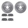 6302-76066 Brake Rotors with 3000-Series Ceramic Brake Pads Kit, 1988-1993 Lexus/Toyota/Scion, Position: Front - image 1