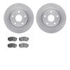 6302-76071 Brake Rotors with 3000-Series Ceramic Brake Pads Kit, 1989-1992 Lexus/Toyota/Scion, Position: Front - image 1