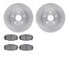 6302-76075 Brake Rotors with 3000-Series Ceramic Brake Pads Kit, 1986-1992 Lexus/Toyota/Scion, Position: Front - image 1