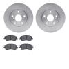 6302-76079 Brake Rotors with 3000-Series Ceramic Brake Pads Kit, 1992-2003 Lexus/Toyota/Scion, Position: Front - image 1
