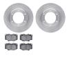 6302-76088 Brake Rotors with 3000-Series Ceramic Brake Pads Kit, 1990-1992 Lexus/Toyota/Scion, Position: Front - image 1
