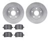6302-76112 Brake Rotors with 3000-Series Ceramic Brake Pads Kit, 1997-2004 Lexus/Toyota/Scion, Position: Front - image 1