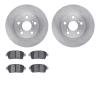 6302-76122 Brake Rotors with 3000-Series Ceramic Brake Pads Kit, 2004-2009 Lexus/Toyota/Scion, Position: Front - image 1