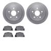 6302-76128 Brake Rotors with 3000-Series Ceramic Brake Pads Kit, 2000-2001 Lexus/Toyota/Scion, Position: Rear - image 1
