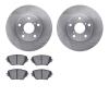 6302-76130 Brake Rotors with 3000-Series Ceramic Brake Pads Kit, 2001-2005 Lexus/Toyota/Scion, Position: Front - image 1