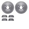 6302-76134 Brake Rotors with 3000-Series Ceramic Brake Pads Kit, 2001-2003 Lexus/Toyota/Scion, Position: Rear - image 1
