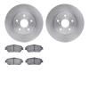6302-76136 Brake Rotors with 3000-Series Ceramic Brake Pads Kit, 2002-2006 Lexus/Toyota/Scion, Position: Front - image 1