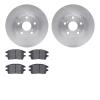 6302-76143 Brake Rotors with 3000-Series Ceramic Brake Pads Kit, 2002-2003 Lexus/Toyota/Scion, Position: Front - image 1