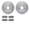 6302-76149 Brake Rotors with 3000-Series Ceramic Brake Pads Kit, 2004-2010 Lexus/Toyota/Scion, Position: Rear - image 1