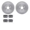 6302-76152 Brake Rotors with 3000-Series Ceramic Brake Pads Kit, 2004-2005 Lexus/Toyota/Scion, Position: Rear - image 1