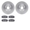 6302-76155 Brake Rotors with 3000-Series Ceramic Brake Pads Kit, 2010-2017 Lexus/Toyota/Scion, Position: Front - image 1