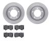 6302-76161 Brake Rotors with 3000-Series Ceramic Brake Pads Kit, Fits Select Lexus/Toyota/Scion, Position: Front - image 1