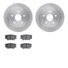 6302-76177 Brake Rotors with 3000-Series Ceramic Brake Pads Kit, 2006-2018 Lexus/Toyota/Scion, Position: Rear - image 1