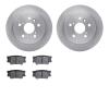 6302-76178 Brake Rotors with 3000-Series Ceramic Brake Pads Kit, 2007-2012 Lexus/Toyota/Scion, Position: Rear - image 1
