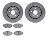 6302-76183 Brake Rotors with 3000-Series Ceramic Brake Pads Kit, Fits Select Lexus/Toyota/Scion, Position: Front - image 1