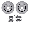 6302-79004 Brake Rotors with 3000-Series Ceramic Brake Pads Kit, Fits Select Maserati, Position: Front