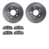 6302-80020 Brake Rotors with 3000-Series Ceramic Brake Pads Kit, 1989-1991 Ford/Lincoln/Mercury/Mazda, Position: Rear - image 1