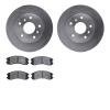 6302-80026 Brake Rotors with 3000-Series Ceramic Brake Pads Kit, 1988-1992 Ford/Lincoln/Mercury/Mazda, Position: Front - image 1