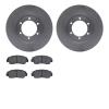 6302-80039 Brake Rotors with 3000-Series Ceramic Brake Pads Kit, 1986-1993 Ford/Lincoln/Mercury/Mazda, Position: Front - image 1