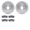 6302-80044 Brake Rotors with 3000-Series Ceramic Brake Pads Kit, 1999-2003 Ford/Lincoln/Mercury/Mazda, Position: Front - image 1