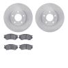 6302-80045 Brake Rotors with 3000-Series Ceramic Brake Pads Kit, 2001-2002 Ford/Lincoln/Mercury/Mazda, Position: Front - image 1