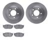 6302-80047 Brake Rotors with 3000-Series Ceramic Brake Pads Kit, 1998-2003 Ford/Lincoln/Mercury/Mazda, Position: Front - image 1