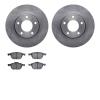 6302-80056 Brake Rotors with 3000-Series Ceramic Brake Pads Kit, 2004-2013 Ford/Lincoln/Mercury/Mazda, Position: Front - image 1