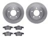 6302-80059 Brake Rotors with 3000-Series Ceramic Brake Pads Kit, 2004-2013 Ford/Lincoln/Mercury/Mazda, Position: Rear - image 1