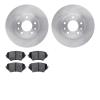 6302-80063 Brake Rotors with 3000-Series Ceramic Brake Pads Kit, 2006-2015 Ford/Lincoln/Mercury/Mazda, Position: Front - image 1