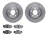 6302-80080 Brake Rotors with 3000-Series Ceramic Brake Pads Kit, Fits Select Ford/Lincoln/Mercury/Mazda, Position: Front - image 1