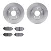 6302-80081 Brake Rotors with 3000-Series Ceramic Brake Pads Kit, Fits Select Ford/Lincoln/Mercury/Mazda, Position: Front - image 1