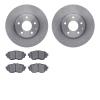 6302-80083 Brake Rotors with 3000-Series Ceramic Brake Pads Kit, 2017-2018 Ford/Lincoln/Mercury/Mazda, Position: Front - image 1