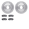 6302-80085 Brake Rotors with 3000-Series Ceramic Brake Pads Kit, 2016-2018 Ford/Lincoln/Mercury/Mazda, Position: Rear - image 1