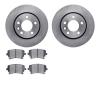 6302-92004 Brake Rotors with 3000-Series Ceramic Brake Pads Kit, 2010-2015 Audi/Volkswagen, Position: Rear