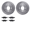 6302-92007 Brake Rotors with 3000-Series Ceramic Brake Pads Kit, 1998-2012 Ford/Lincoln/Mercury/Mazda, Position: Front - image 1
