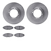 6302-92020 Brake Rotors with 3000-Series Ceramic Brake Pads Kit, 2011-2015 GM, Position: Front