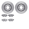 6302-92035 Brake Rotors with 3000-Series Ceramic Brake Pads Kit, 2003-2014 Peugeot, Position: Front