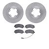 6302-92036 Brake Rotors with 3000-Series Ceramic Brake Pads Kit, 2007-2013 Ford/Lincoln/Mercury/Mazda, Position: Front - image 1