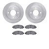 6302-92045 Brake Rotors with 3000-Series Ceramic Brake Pads Kit, 2011-2015 Ford/Lincoln/Mercury/Mazda, Position: Front - image 1