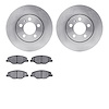 6302-92049 Brake Rotors with 3000-Series Ceramic Brake Pads Kit, 2014-2018 Audi/Volkswagen, Position: Front - image 1
