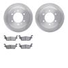 6302-93002 Brake Rotors with 3000-Series Ceramic Brake Pads Kit, 2006-2010 GM, Position: Rear - image 1