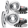 6304-40016 Brake Rotors with 3000-Series Ceramic Brake Pads Kit, 2003-2003 Mopar, Position: Front and Rear - image 1