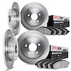 6304-52001 Brake Rotors with 3000-Series Ceramic Brake Pads Kit, 1984-1987 GM, Position: Front and Rear - image 1