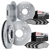 6304-54033 Brake Rotors with 3000-Series Ceramic Brake Pads Kit, 1997-2004 Ford/Lincoln/Mercury/Mazda, Position: Front and Rear - image 1
