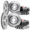 6304-54086 Brake Rotors with 3000-Series Ceramic Brake Pads Kit, 2007-2008 Ford/Lincoln/Mercury/Mazda, Position: Front and Rear - image 1