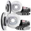 6304-56009 Brake Rotors with 3000-Series Ceramic Brake Pads Kit, 1995-2000 Ford/Lincoln/Mercury/Mazda, Position: Front and Rear - image 1