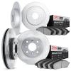 6304-72031 Brake Rotors with 3000-Series Ceramic Brake Pads Kit, 1992-1992 Mitsubishi, Position: Front and Rear - image 1