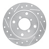 631-01001L Drilled/Slotted Brake Rotor [Silver], 1989-1994 Suzuki, Position: Rear Left - image 1