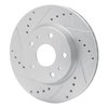 631-01004L Drilled/Slotted Brake Rotor [Silver], 2007-2019 Suzuki, Position: Front Left - image 2